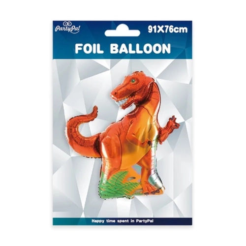 Balon foliowy dinozaur urodziny hel dekoracja
